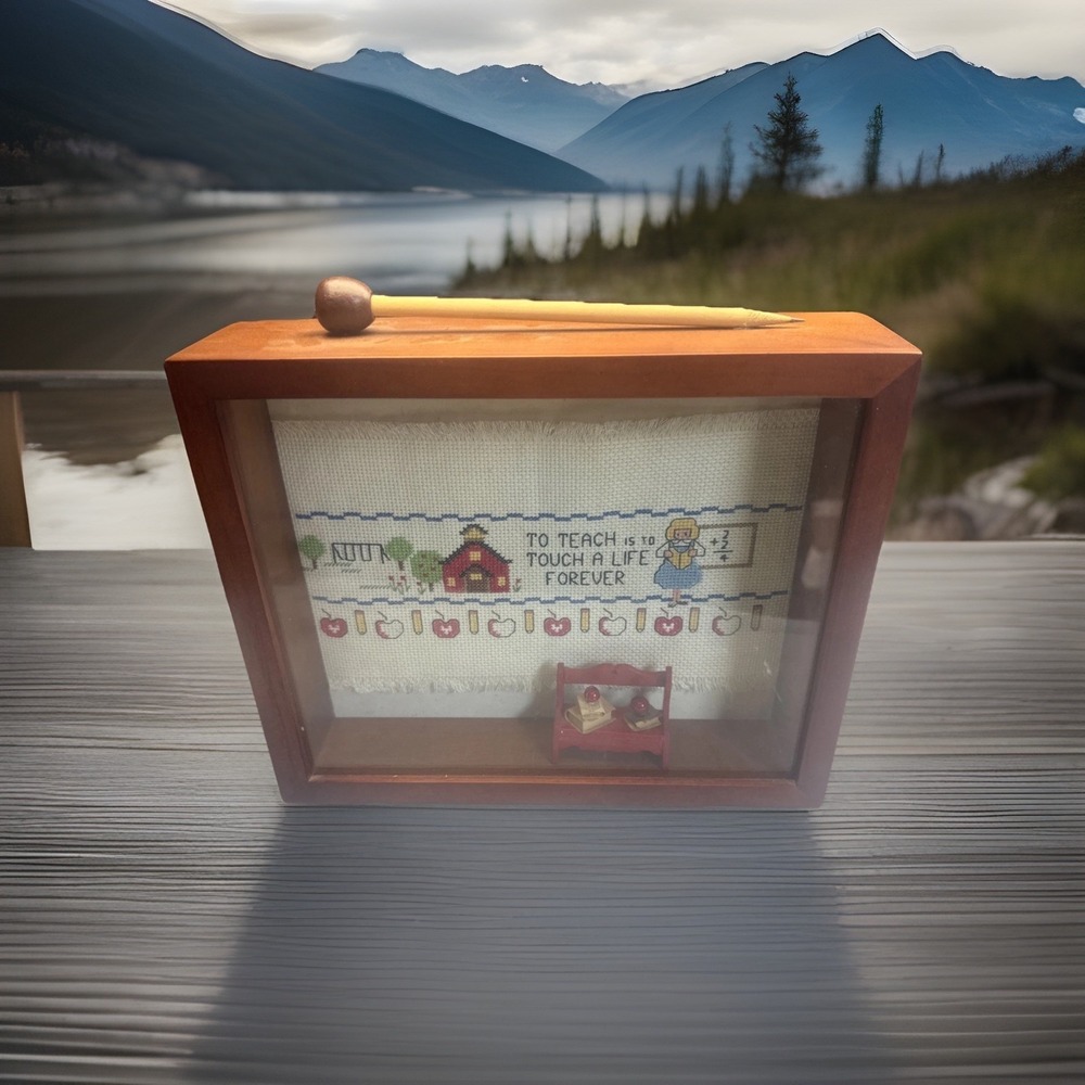 Picture Shadow Box -stitch‎ Photo Frame For A Teacher